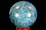Bright Blue Apatite Sphere - Madagascar #83321-1